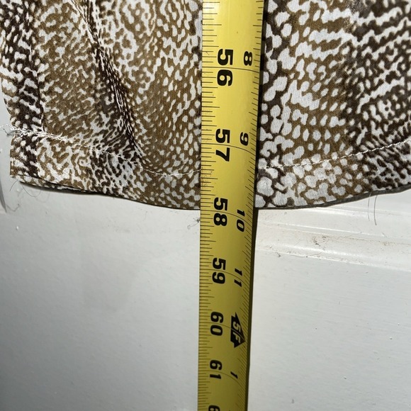 H&M Snakeskin Jumpsuit Size 8 Brown Animal Print Sleeveless Boho Chic Trendy - Picture 6 of 16